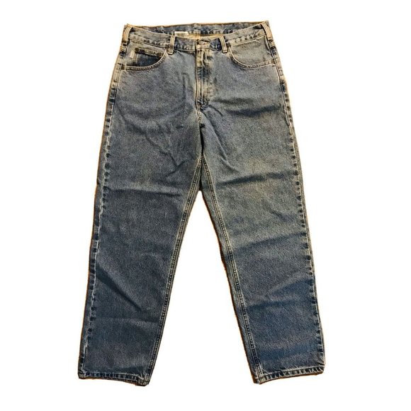 Carhartt Mens 36x30 Relaxed Fit B17 STW Jeans - Picture 1 of 6